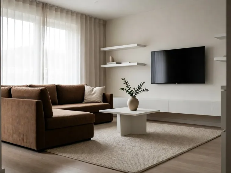 decorare il salotto in stile minimalista