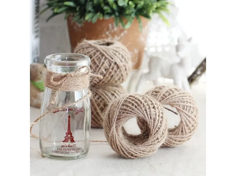 vaso decorato con corda