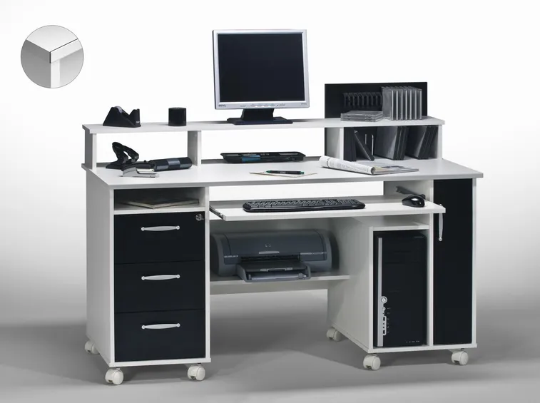 scrivania porta pc con ruote