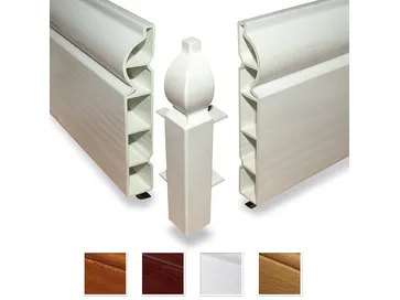 Componenti per zoccolini in pvc