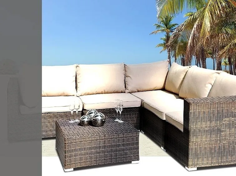 divani da giardino in rattan