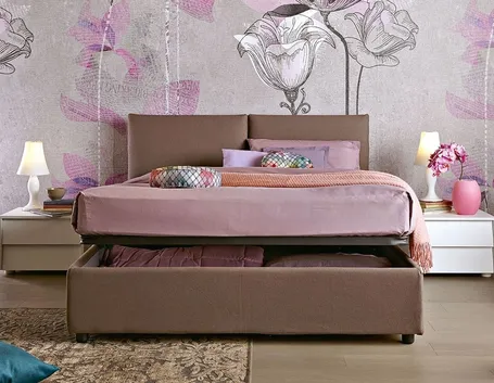 letto moderno con contenitore