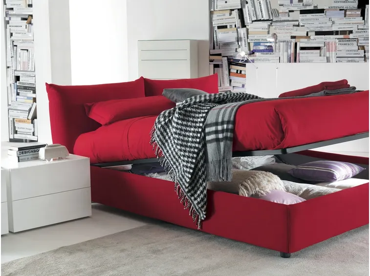 letto con contenitore matrimoniale moderno