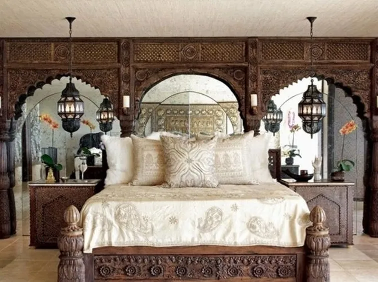 Camera da letto in stile marocchino