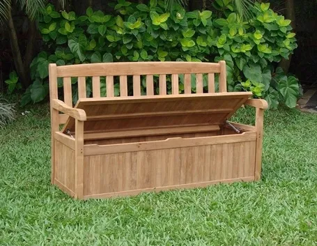 Panca contenitore in legno