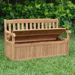 Panca contenitore in legno