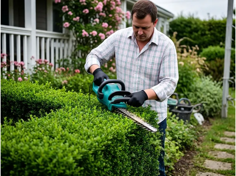 Utilizzo di un tagliasiepe Bosch