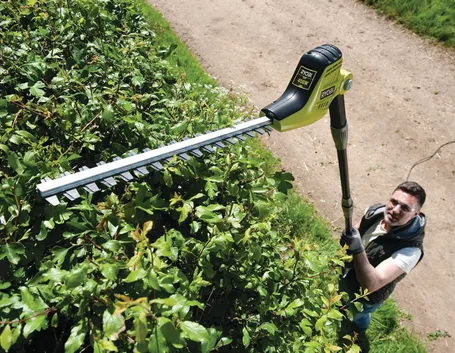 modello di tagliasiepi telescopico ryobi