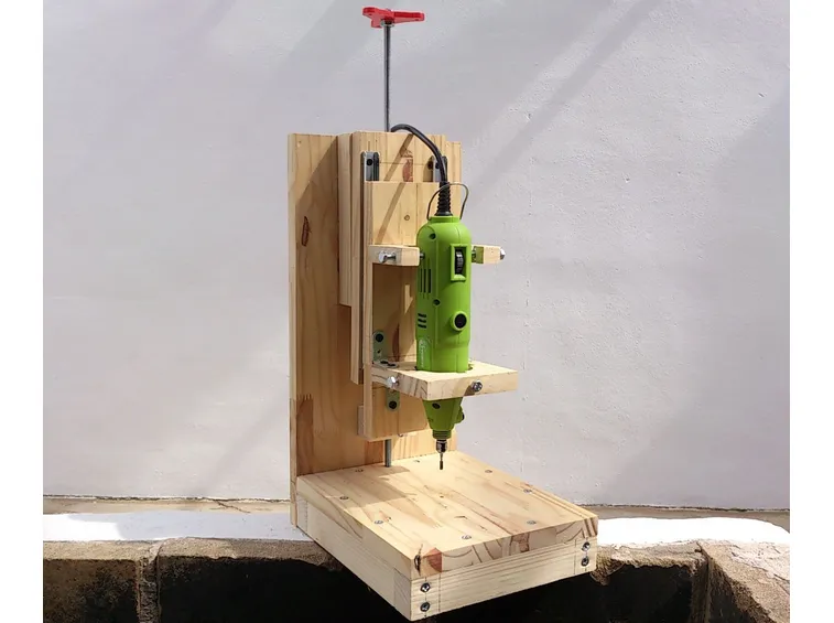 mini trapano con supporto fai da te