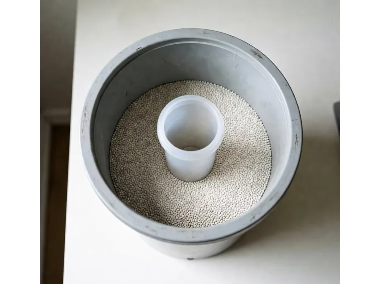 Il sale per la rigenerazione delle palline di resina