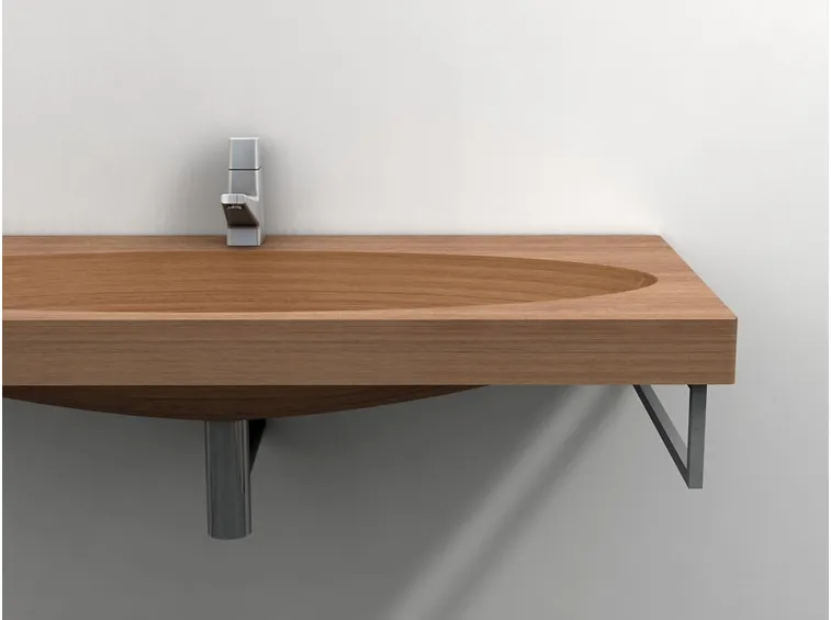 esempio di lavabo in legno moderno