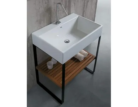 lavabo su struttura acciaio