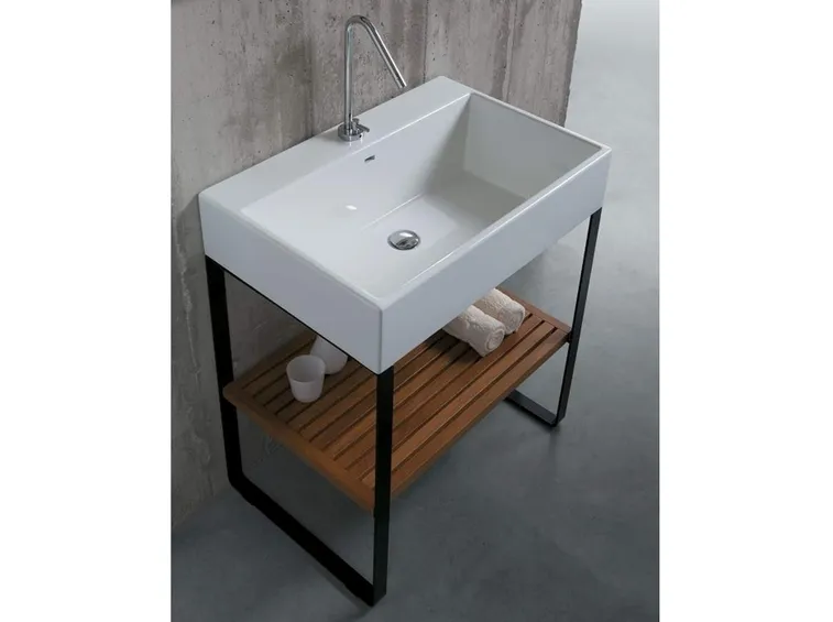 lavabo su struttura acciaio
