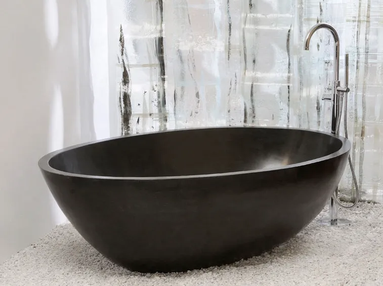 vasca in pietra freestanding