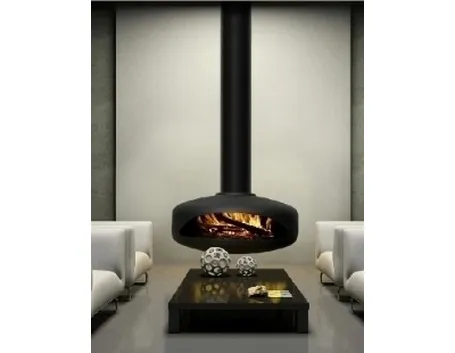 caminetto moderno sospeso