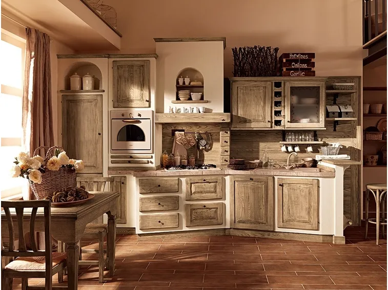 esempio di cucina in muratura
