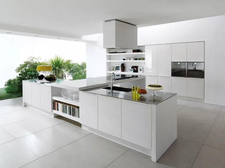 progetto cucina con isola moderna