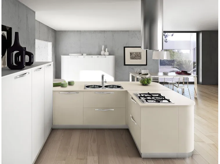 cucina con curve