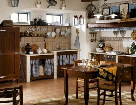 cucina rustica in muratura