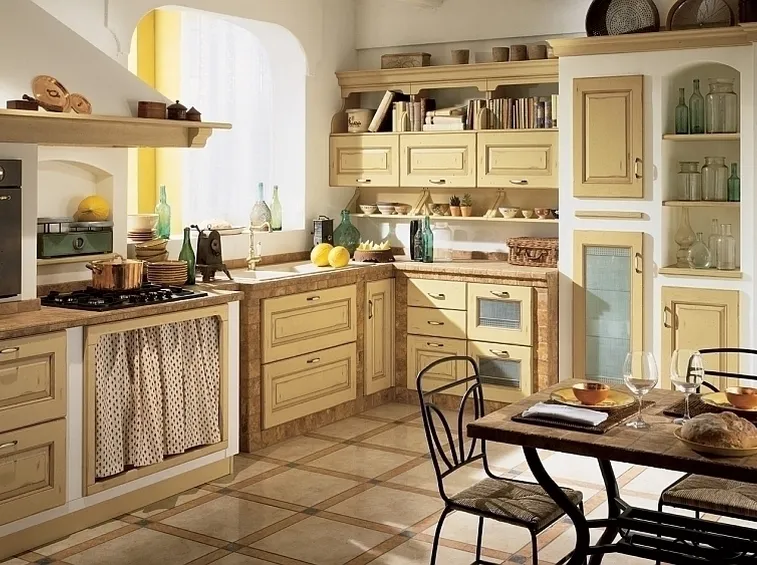esempio cucina rustica in muratura