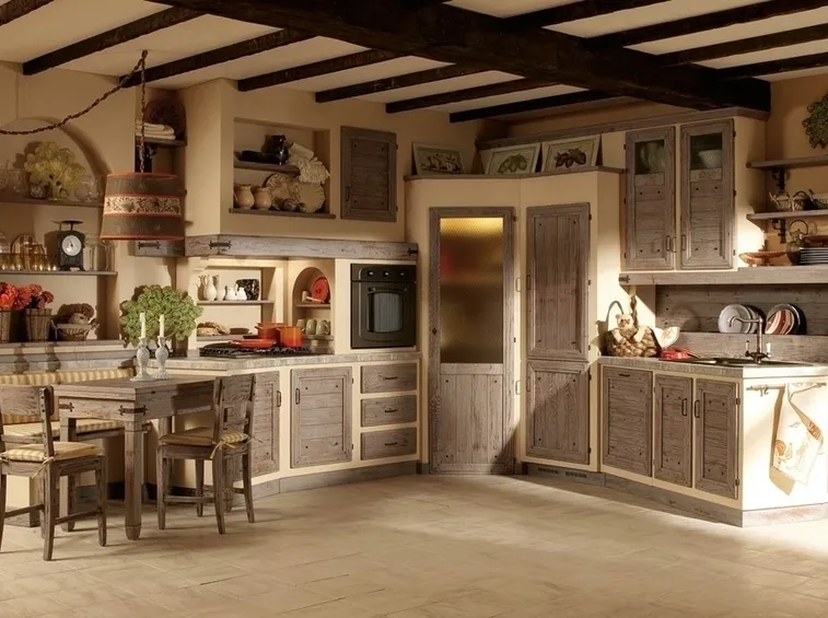 esempio di cucina in muratura