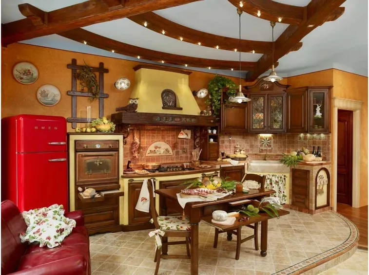 cucina rustica in  muratura