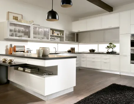 Cucina con penisola Timeline Aster