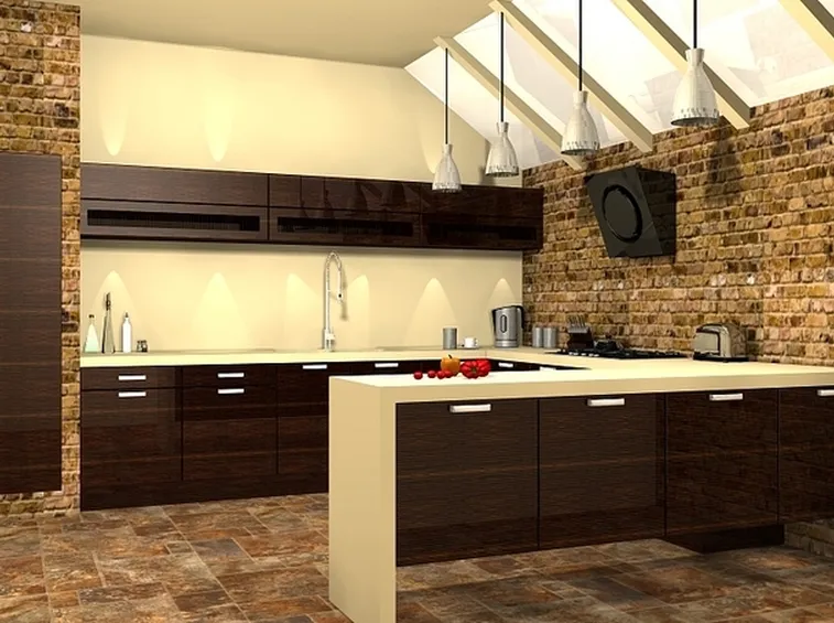 cucina moderna in muratura