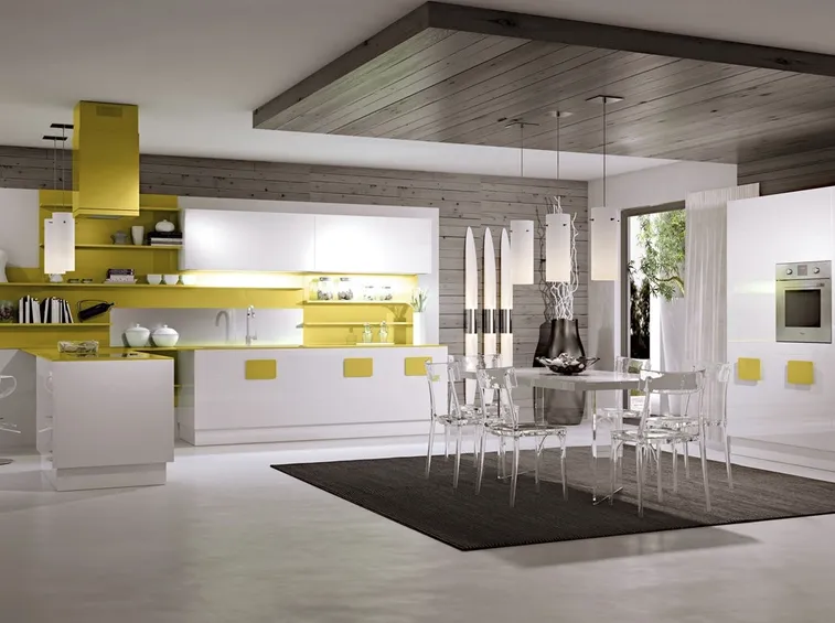 cucina moderna in polimerico