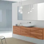 Lavabo con mobile bagno a sospensione