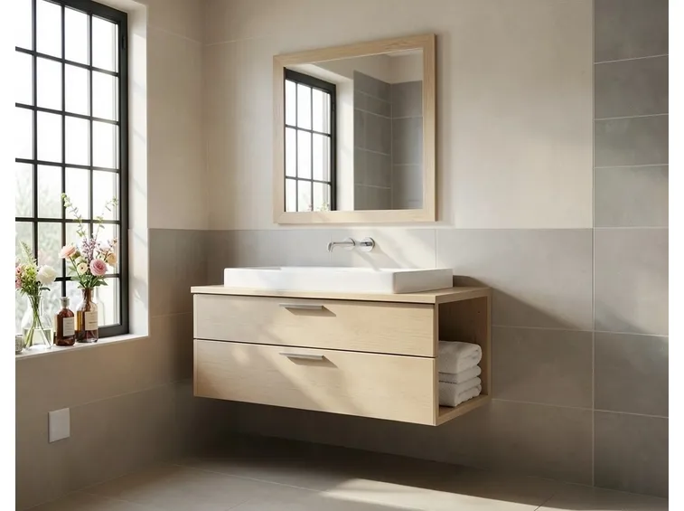 Lavabo con mobiletto in legno