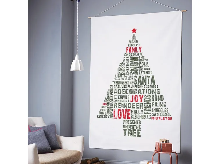 Albero di Natale a parete