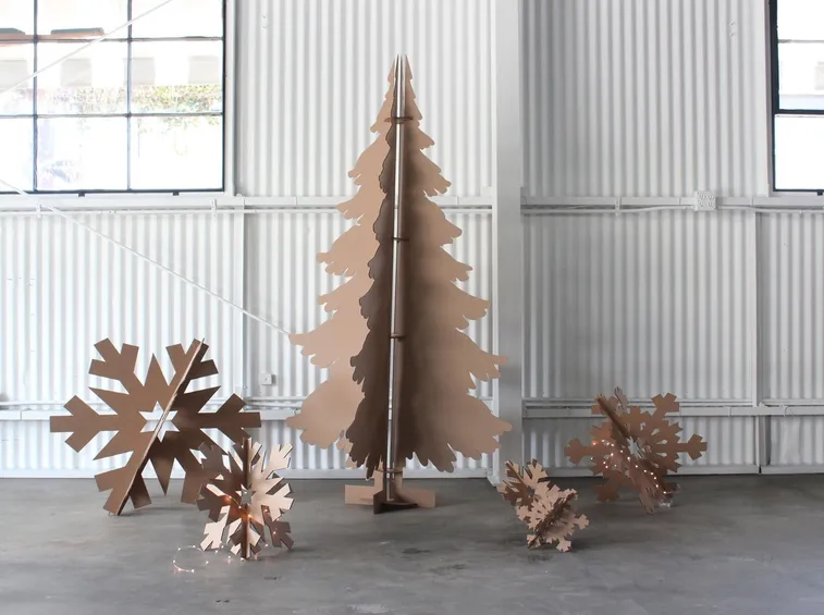 decorazioni natalizie di cartone