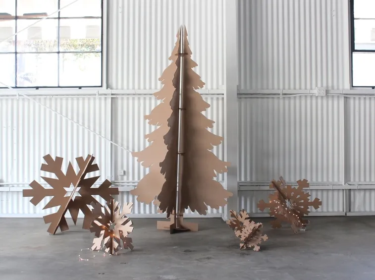 albero di Natale di cartone