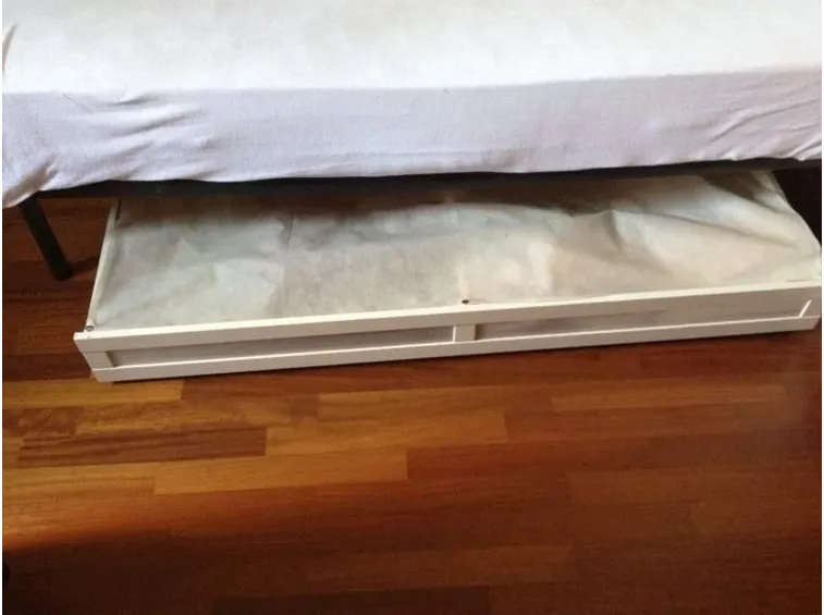 Alcune note sui contenitori sotto letto