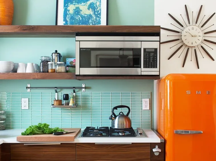 frigo vintage arancio