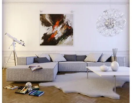 quadro in living moderno
