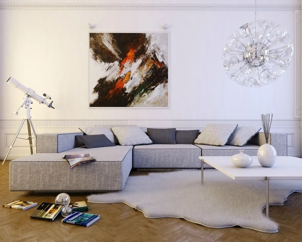 quadro in living moderno