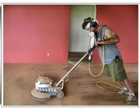 levigatura del parquet