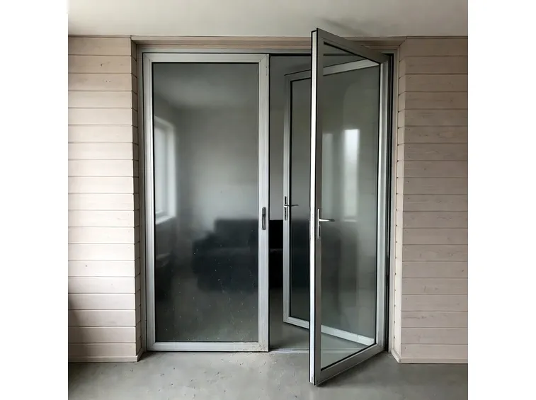 Porta a battente in vetro