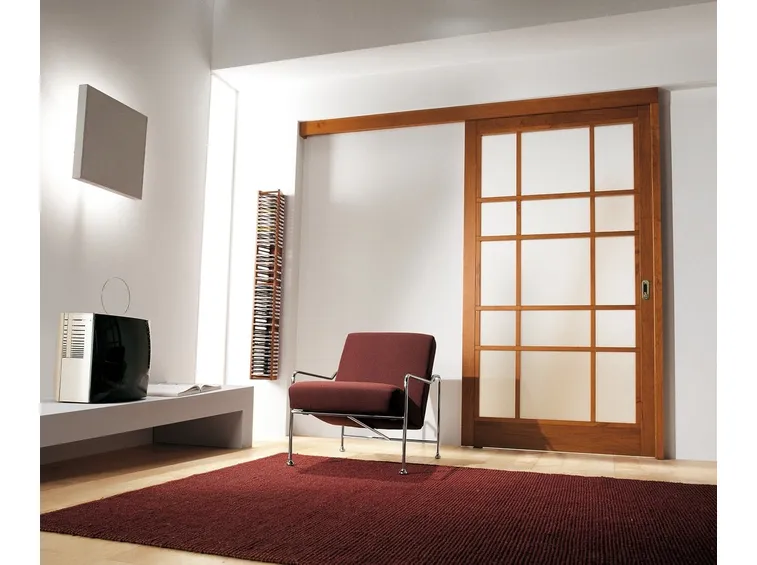 Elegante porta a vetro
