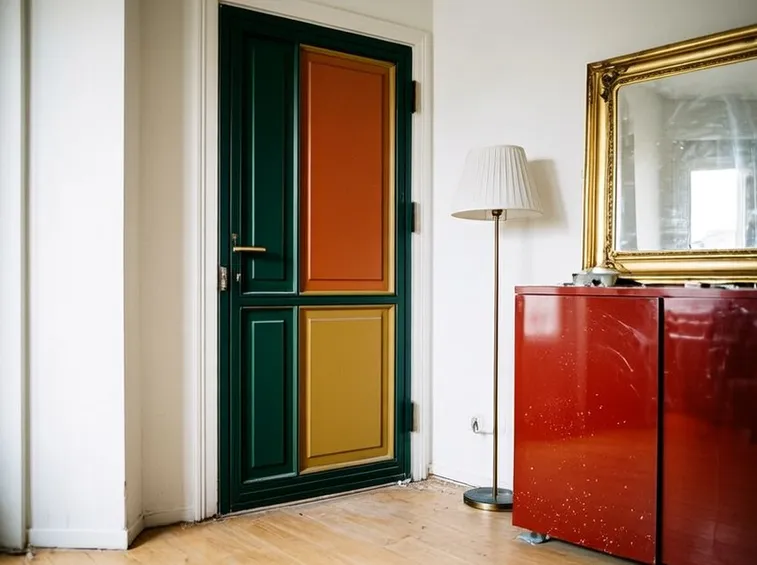 porta blindata colorata