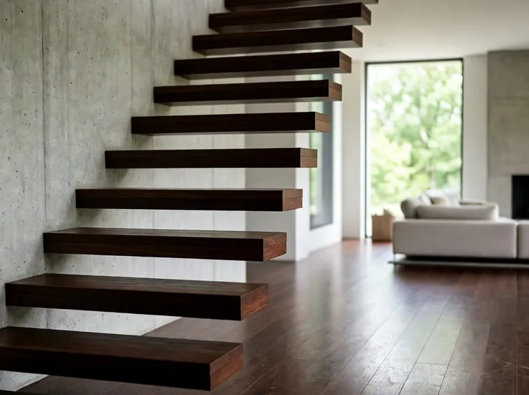 scale a sbalzo legno