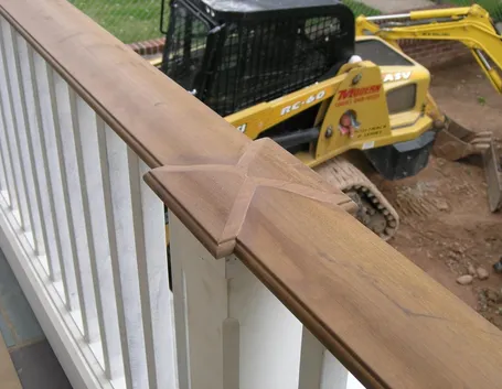 Scale con corrimano in legno