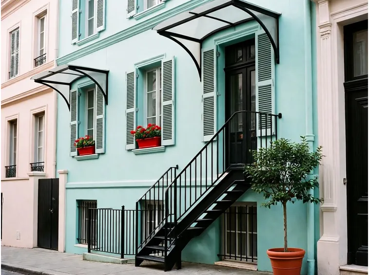 pensilina scala esterna