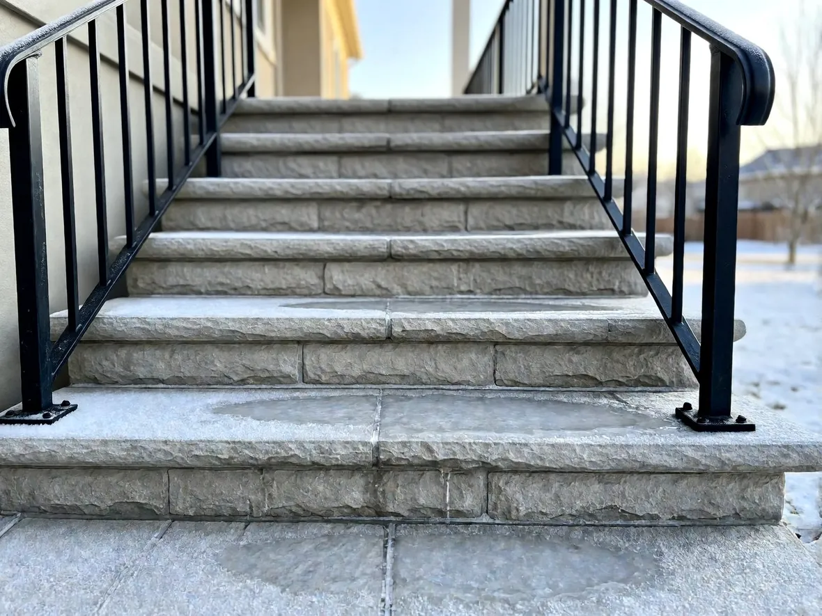 Perché una scala esterna ghiaccia e cosa controllare prima delle gelate