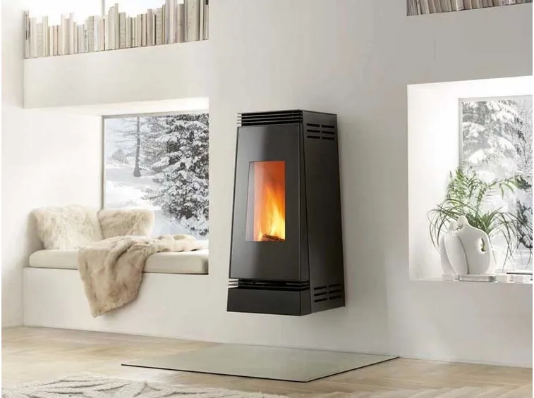 stufa a pellet moderna