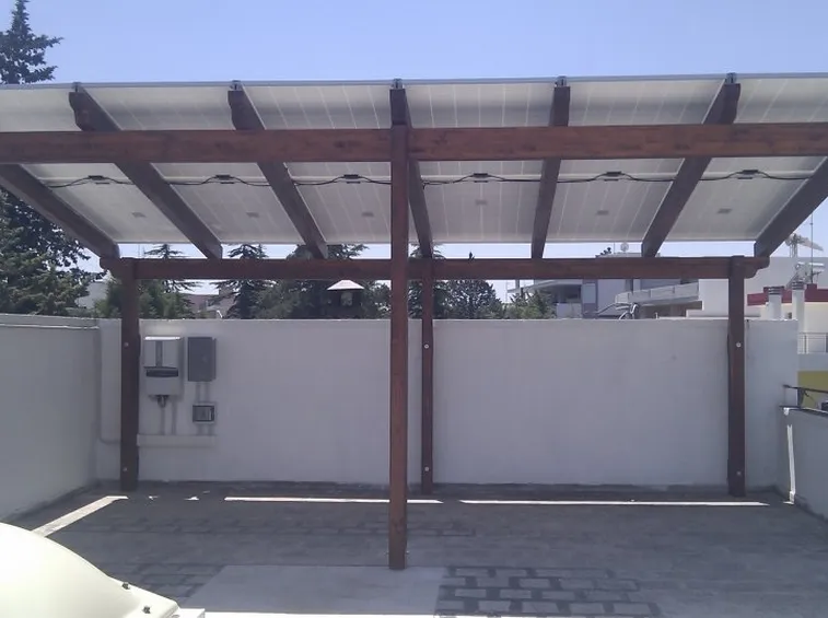tettoia fotovoltaica