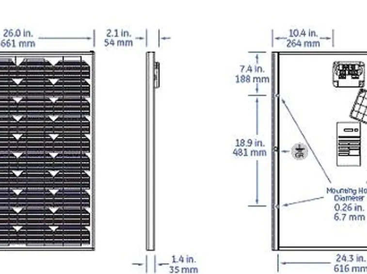 Dimensioni pannelli fotovoltaici