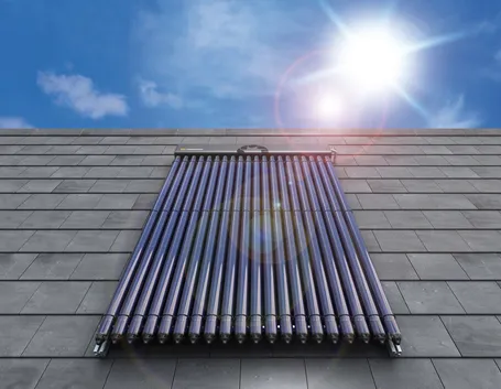 Impianto solare termico tetto